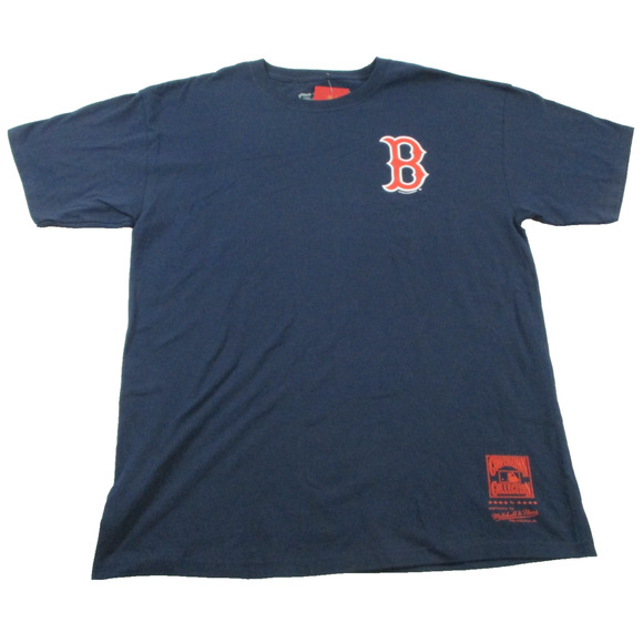 Mitchell & Ness Other - Boston Red Sox Shirt Men Med Blue MLB Baseball Cooperstown Mitchell Ness 1389-90